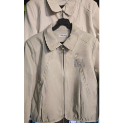 MIUMIU 미우미우 가죽  크롭 자켓