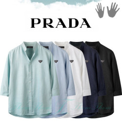 PRADA 프라다 차이나 7부 셔츠