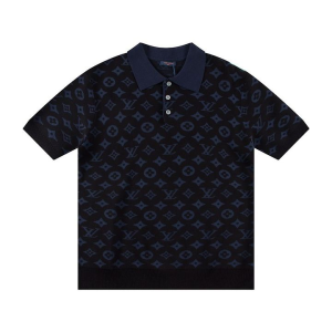 LOUIS VUITTON 루이비통 6389 모노그램 자카드 폴로 니트 반팔