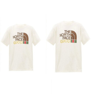 GUCCI 구찌 노스페이스 콜라보 커플 반팔티