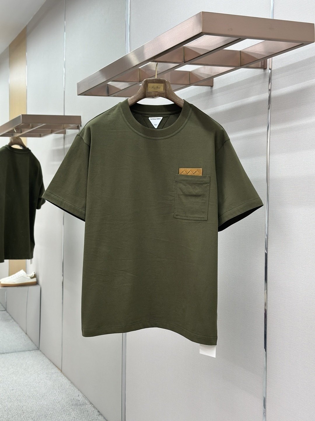 BOTTEGA VENETA 보테가베네타 인트레치아토 소매로고 티셔츠 3COLOR