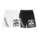 BALENCIAGA 발렌시아가 6420 그래피티 로고 스웨트 쇼츠