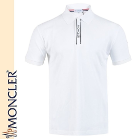 MONCLER 몽클레어 버튼 로고 카라티 2COLOR