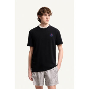 MONCLER 몽클레어 클래식 모티프 백 자수로고 프린트 숏 슬리브 티셔츠