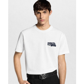 LOUIS VUITTON 루이비통 그래피티 모노그램 올자수 로고 숏 슬리브 티셔츠 2COLOR