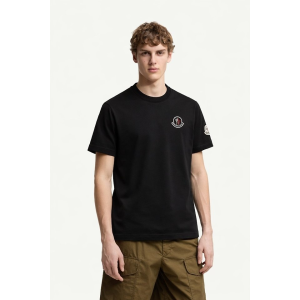 MONCLER 몽클레어 픽셀 백 로고 올자수프린트 숏 슬리브 티셔츠