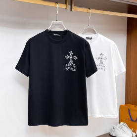 CHROME HEARTS 크롬하츠 세메터리 멀티 로고 홀스슈 숏 슬리브 티셔츠