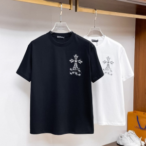 CHROME HEARTS 크롬하츠 세메터리 멀티 로고 홀스슈 숏 슬리브 티셔츠
