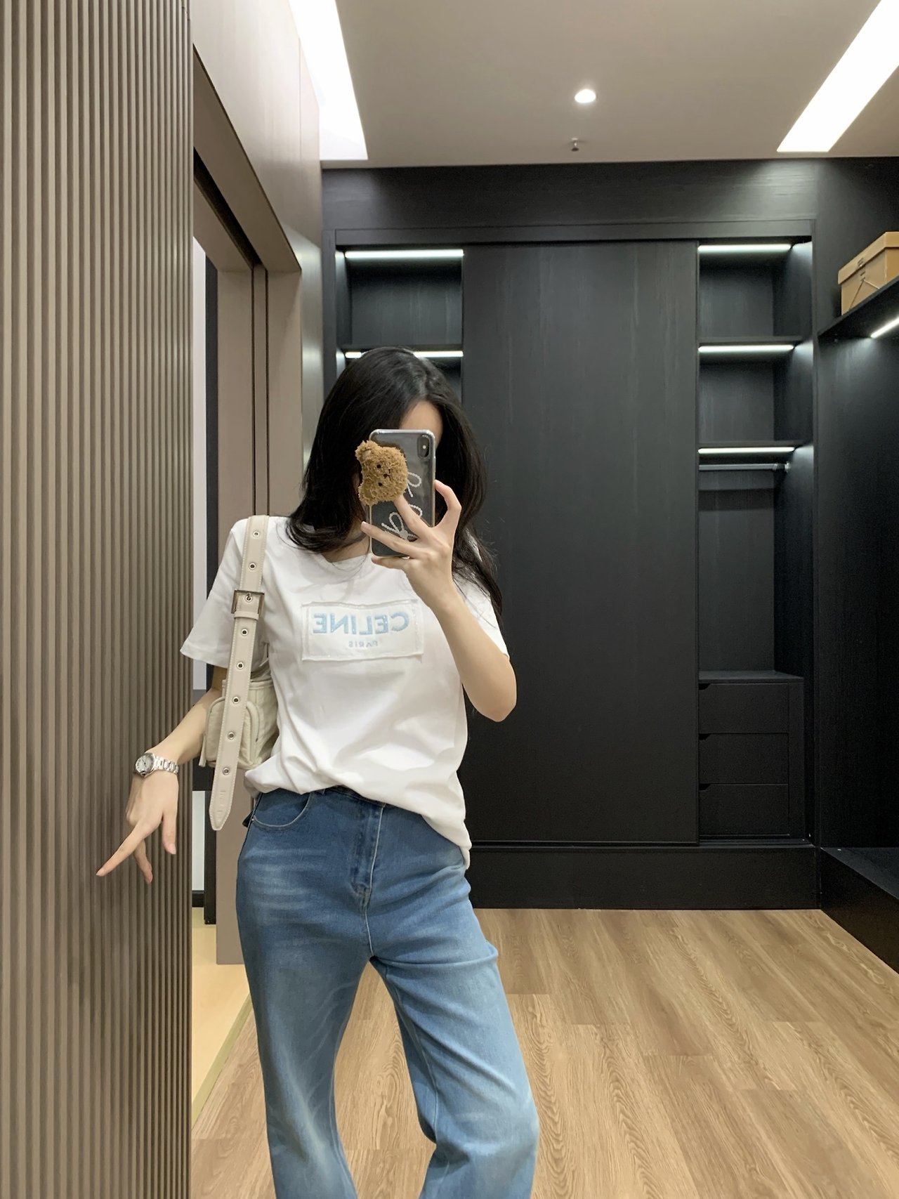 CELINE 셀린느 스퀘어 로고 티셔츠 2COLOR