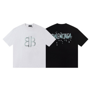 BALENCIAGA 발렌시아가 6449 BB 그래피티 로고 반팔