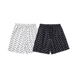 BALENCIAGA 발렌시아가 6455 올오버 로고 프린트 스윔 쇼츠