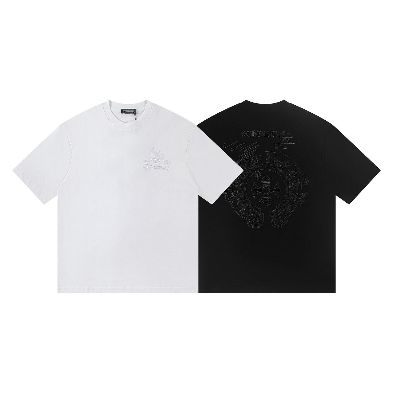 CHROME HEARTS 크롬하츠 6396 엠브로이더드 홀스슈 반팔