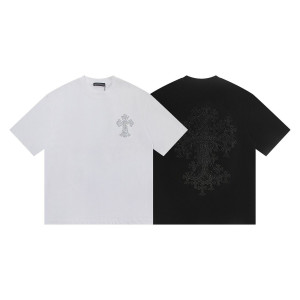 CHROME HEARTS 크롬하츠 6398 크리스탈 크로스 반팔