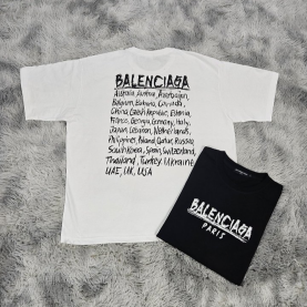 BALENCIAGA 발렌시아가 글로벌 라운드 오버핏 반팔