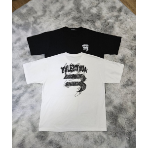 BALENCIAGA 발렌시아가 드로잉 오버핏 라운드 반팔