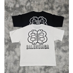 BALENCIAGA 발렌시아가 코인 오버핏 라운드 반팔