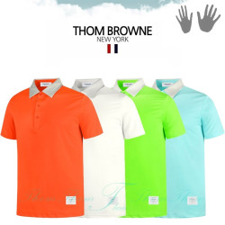 THOM BROWNE 톰브라운 팝스 카라 반팔