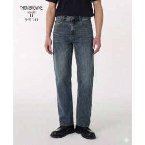 THOM BROWNE 톰브라운 슬림 일자 청바지(144)
