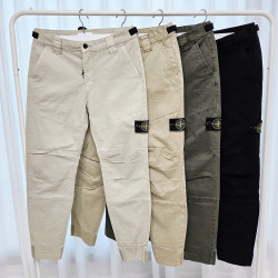 STONE ISLAND 스톤아일랜드 절개 디테일 스커프 조거 팬츠
