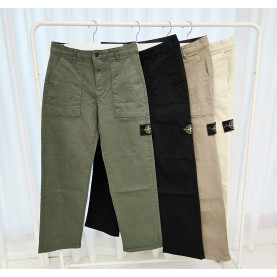 STONE ISLAND 스톤아일랜드 히든밴딩 워싱코튼 퍼티그팬츠