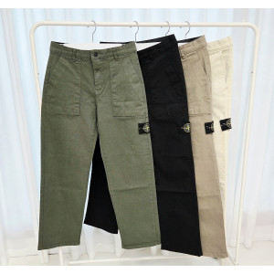 STONE ISLAND 스톤아일랜드 히든밴딩 워싱코튼 퍼티그팬츠