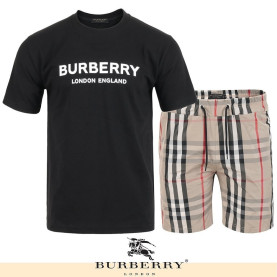 BURBERRY 버버리 레터링 나일론 하프 셋업