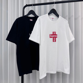SUPREME 슈프림 크로스 박스로고 티셔츠