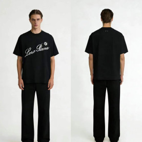 LOROPIANA 로로피아나 자수 로고 티셔츠