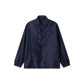 DIOR 디올 64264 오블리크 로고 레더 패치 나일론 셔츠 자켓