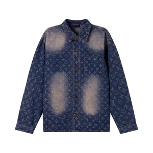 LOUIS VUITTON 루이비통 64259 모노그램 블리치드 데님 자켓