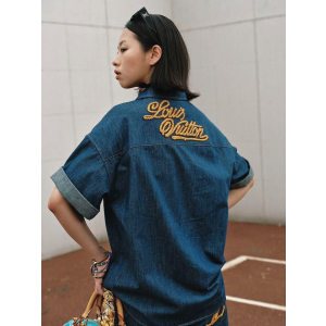 LOUIS VUITTON 루이비통 64261 샴브레이 데님 셔츠
