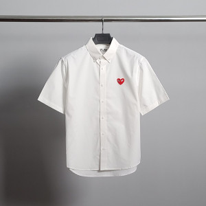 COMME DES GARCONS 꼼데가르송 레드와펜 클래식 반팔 셔츠