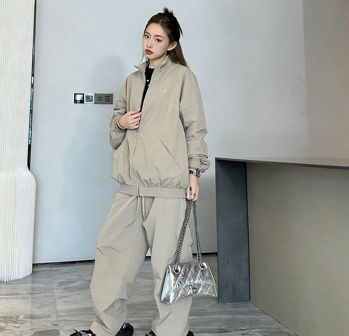BALENCIAGA 발렌시아가 64236 스포츠 아이콘 루프 로고 트랙 자켓+팬츠 세트 2COLOR