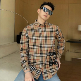 BURBERRY 버버리 64220 로고 프린트 클래식 체크 셔츠