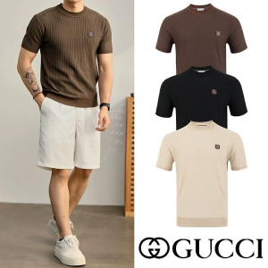 GUCCI 구찌 미니탭 리브드 라운드 하프니트