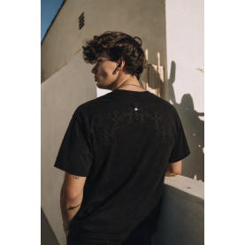 CHROME HEARTS 크롬하츠 쉐도우 세메터리 빈티지 패치 스틸 로고 숏 슬리브 티셔츠