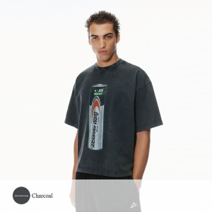 ALEXANDER WANG 알렉산더왕 배터리 로고 프린트 티셔츠