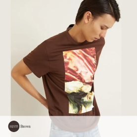 ALEXANDER MCQUEEN 알렉산더맥퀸 바로크 회화 프린트 티셔츠