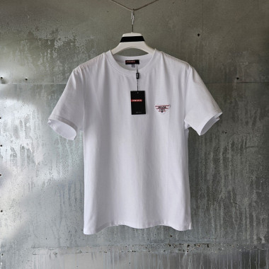 PRADA 프라다 가슴 삼각로고 티셔츠