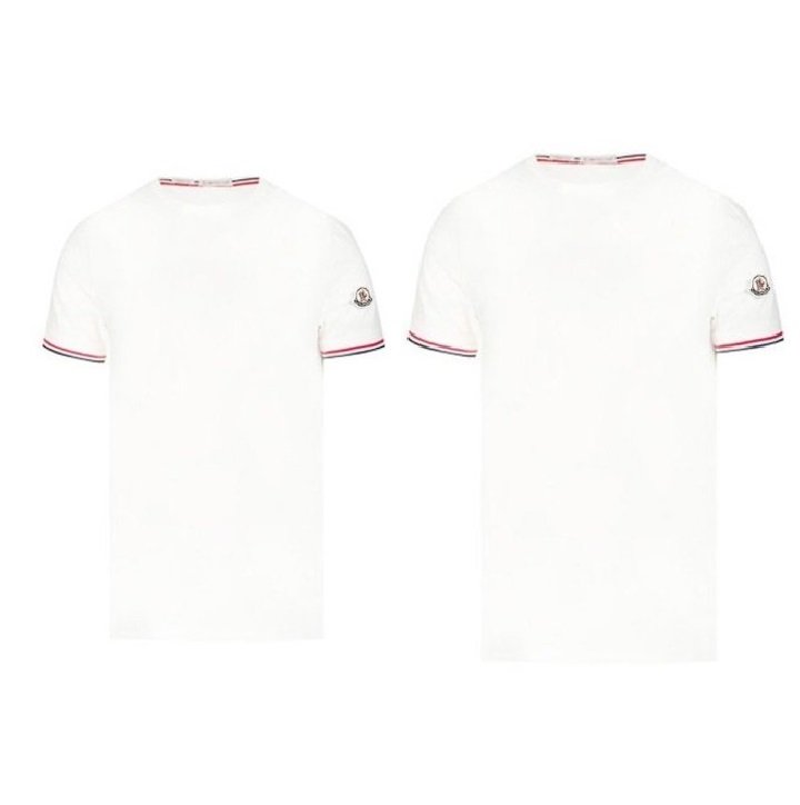 MONCLER 몽클레어 클래식 사이드 암밴딩 커플 반팔티