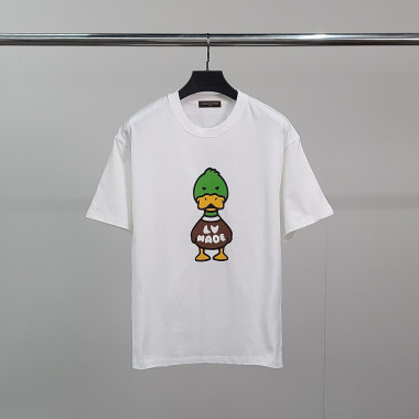 LOUIS VUITTON 루이비통 X 휴먼메이드 LV덕 코튼 반팔티