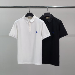 BURBERRY 버버리 블루기사 레터링 반팔 카라티