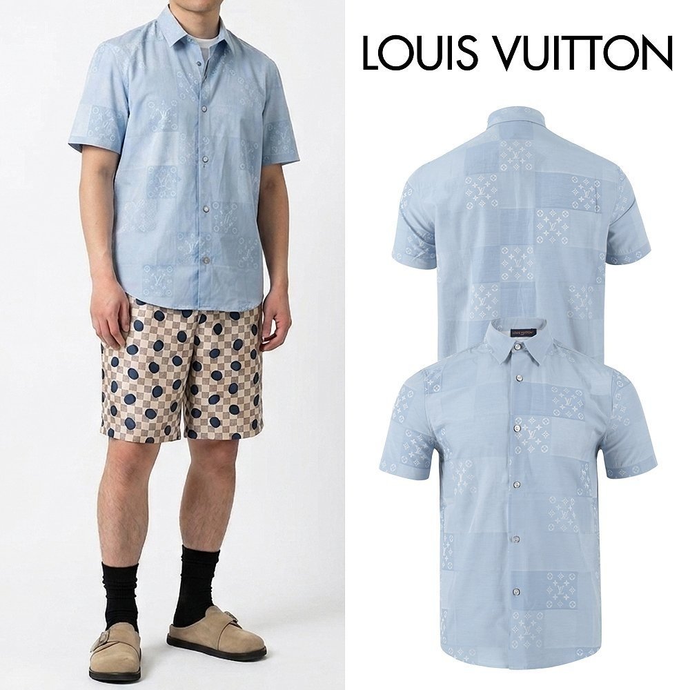 LOUIS VUITTON 루이비통 다미 모노그램 반팔 셔츠