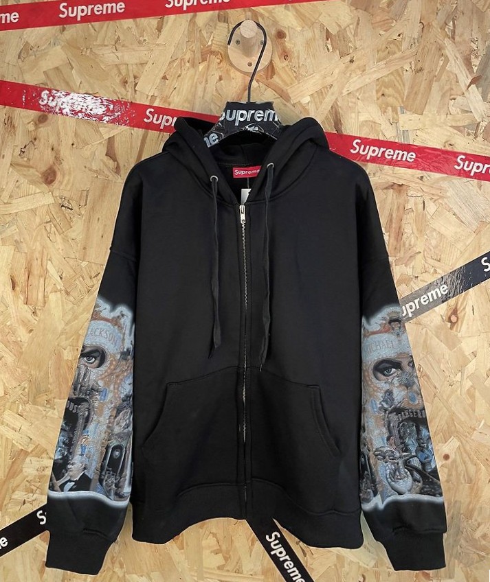 SUPREME 슈프림 X 마이클 잭슨 M 607089 덴저러스 후드 집업 2COLOR