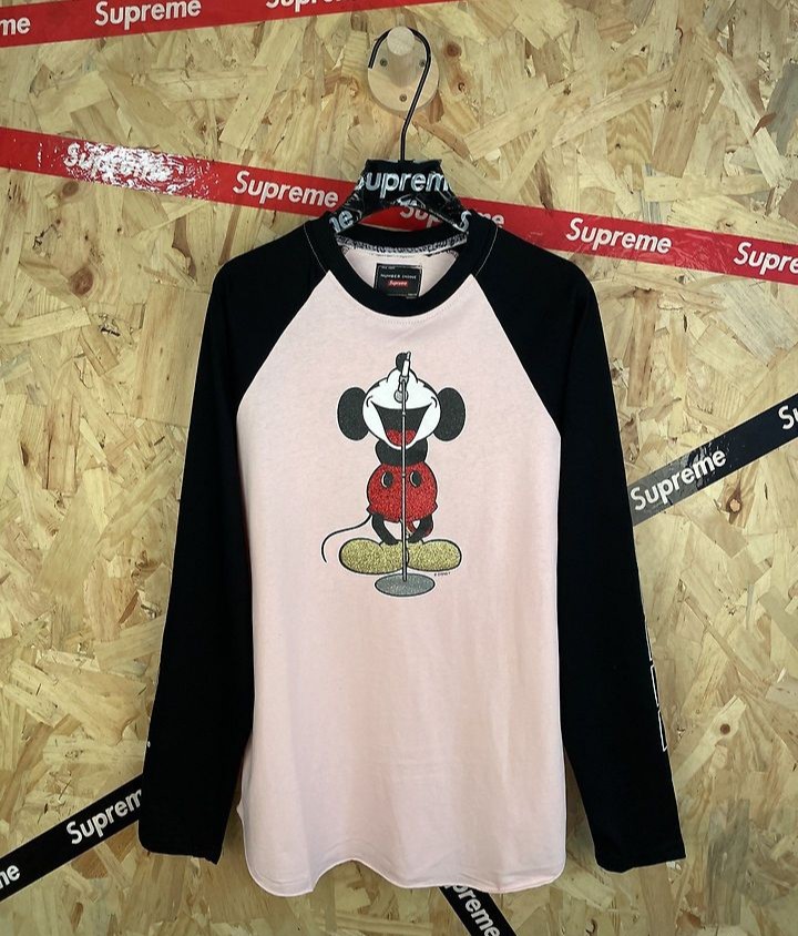 SUPREME 슈프림 607093 미키 래글런 롱 슬리브 2COLOR