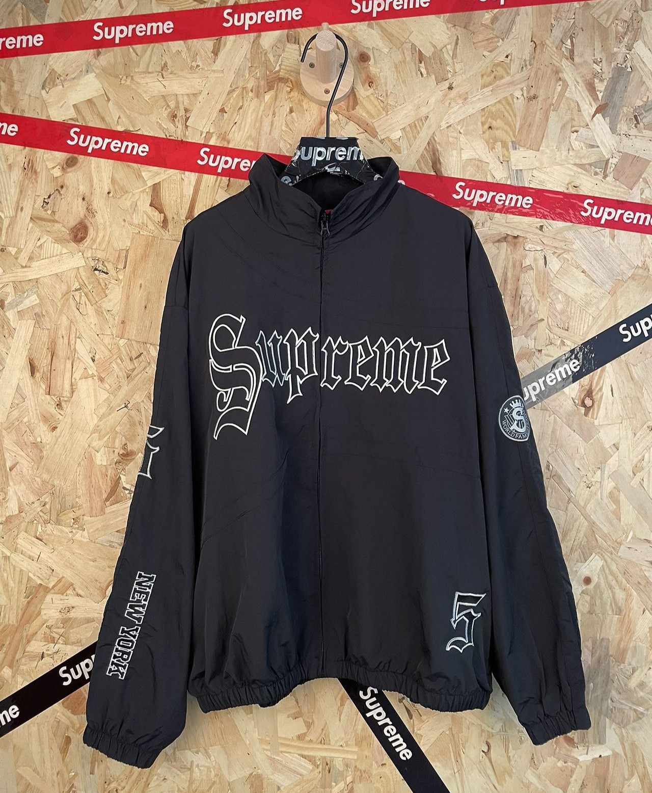 SUPREME 슈프림 607162 올드 잉글리쉬 트랙 자켓+팬츠 세트