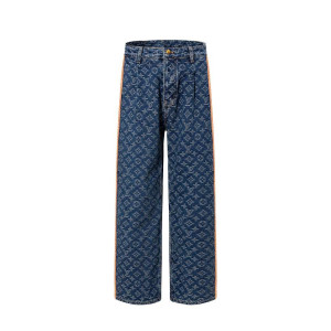 LOUIS VUITTON 루이비통 607159 모노그램 테일러드 데님 팬츠 　