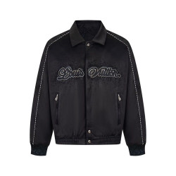 LOUIS VUITTON 루이비통 60183 엠브로이더드 베이스볼 블루종 자켓