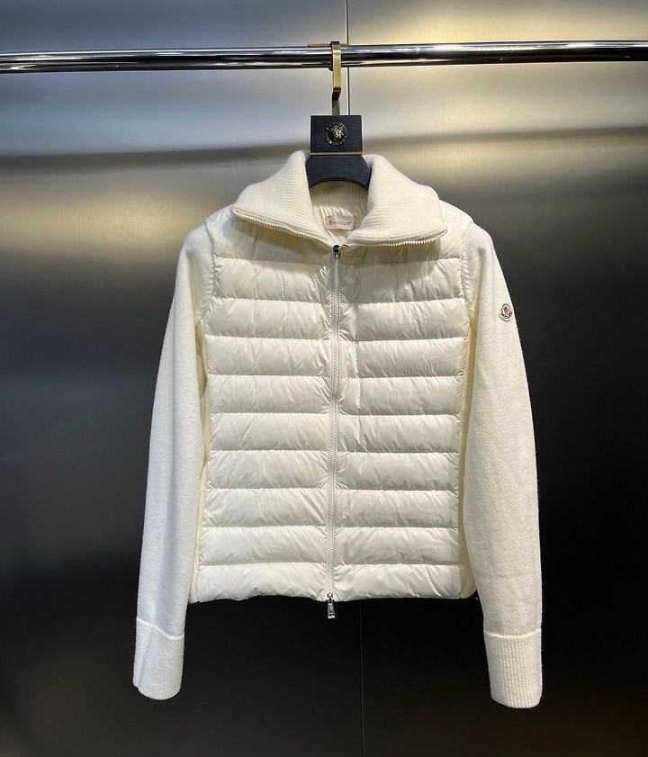 MONCLER 몽클레어 60202 여성 트리콧 니트 패딩 가디건 4COLOR