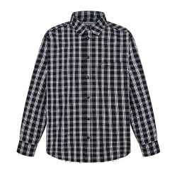 BALENCIAGA 발렌시아가 60008 패디드 플란넬 체크 셔츠